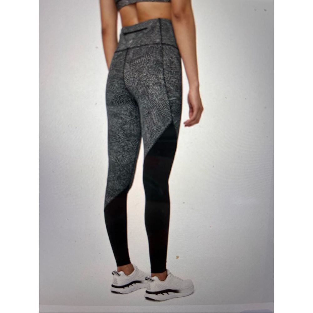 Lululemon X Peleton Speed Wunder Black Tights Leggings sz 12 EUC
